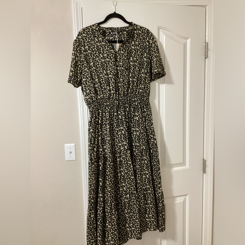BTBFM Floral Black Dress